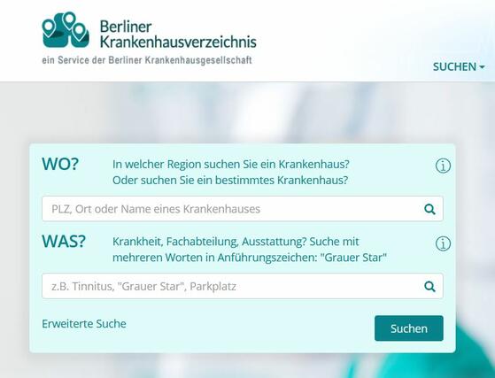 Suchen und vergleichen: Portal für die richtige Klinik 