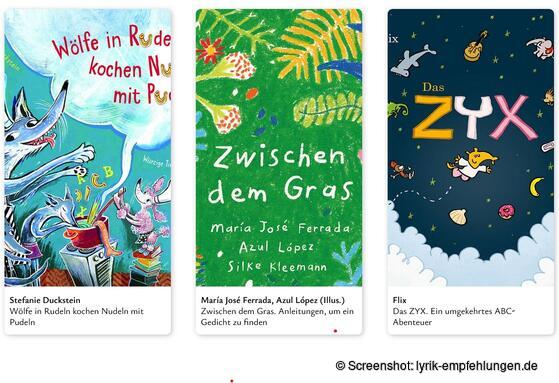 Lyrik-Empfehlungen für Kinder