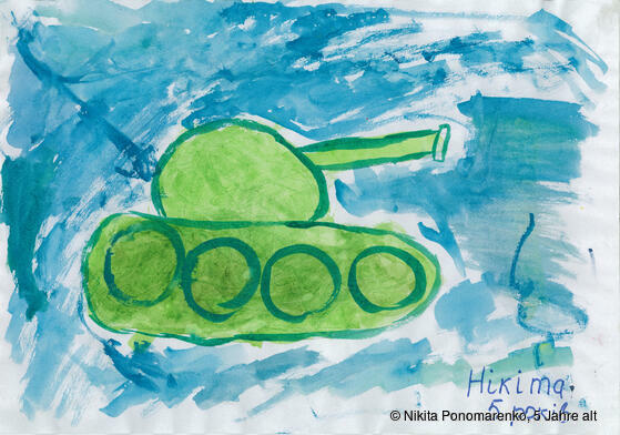 Ukrainische Kinder: Ausstellung und Spendensammlung