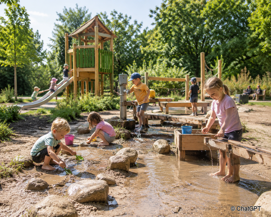 Wasserspielplätze in Berlin